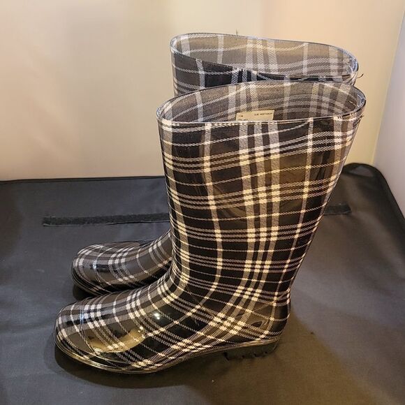 ASGARD WOMEN'S MID CALF RAIN PRINTED WATERPROOF RUBBER BOOTS - Picture 5 of 16